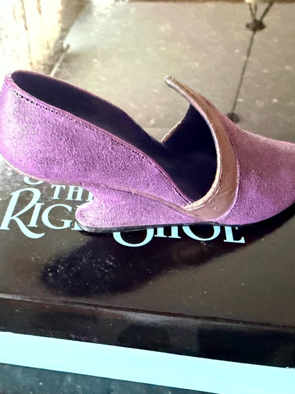 Just the Right Shoe Italian Racer 25003 Purple Loafer Figurine Box